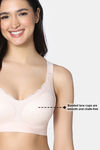 Zivame Freeform Padded Non Wired 3/4Th Coverage Lace Bra - Light Pink — thumbnail 6